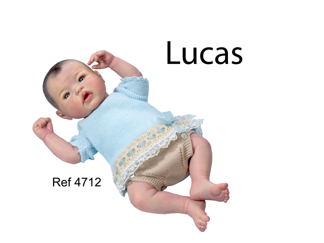 REBORN LUCAS BEIGE/CEL.46CM 1,9KG