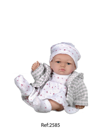 BAMBOLA INVERNO BAMBINA AZ/RO 25CM