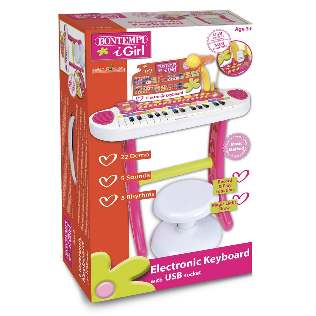 TASTIERA EL.31T C/MIC.SGABELLO MP3G