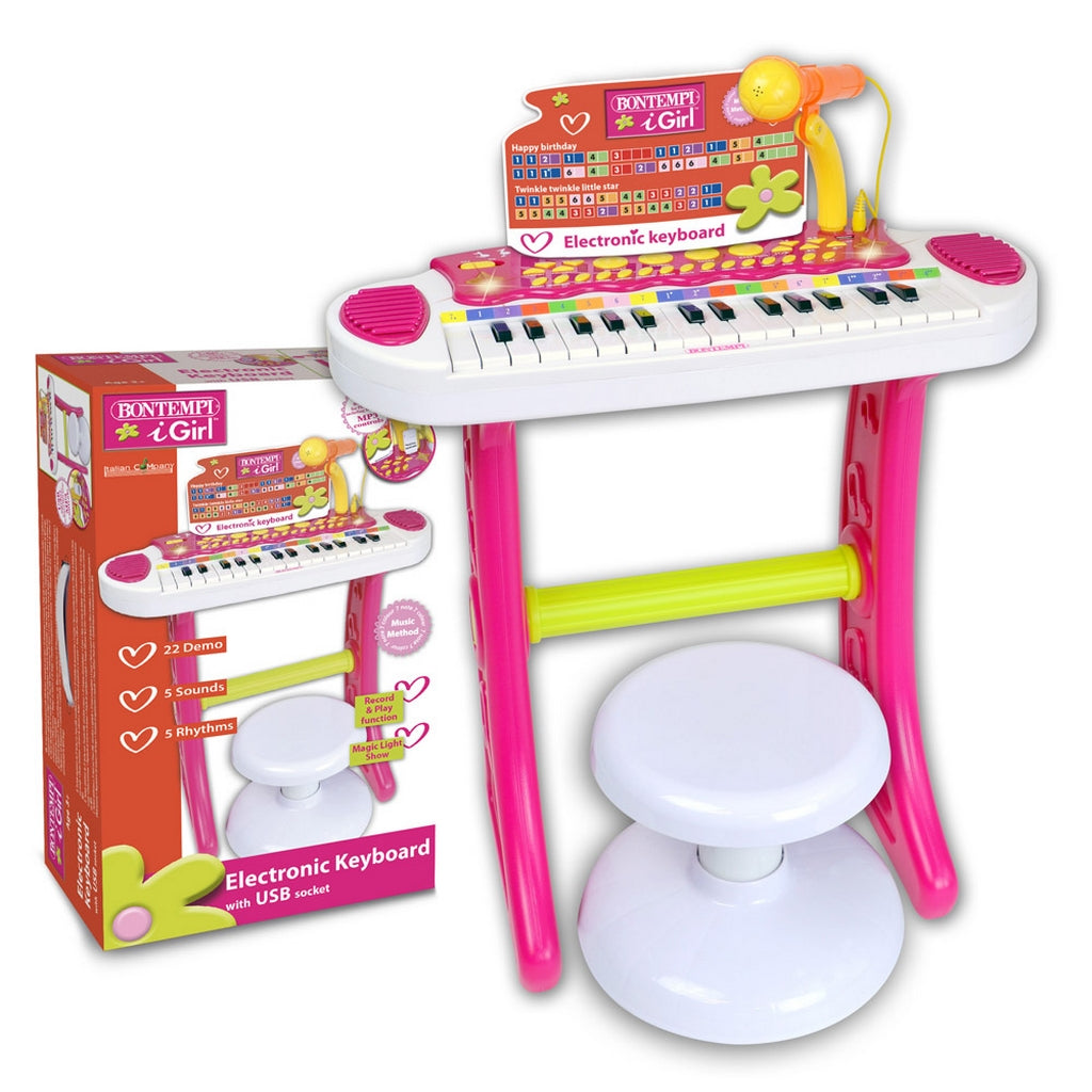 TASTIERA EL.31T C/MIC.SGABELLO MP3G
