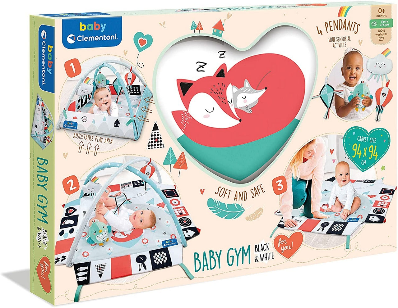 BLACK & WHITE ACTIVITY GYM