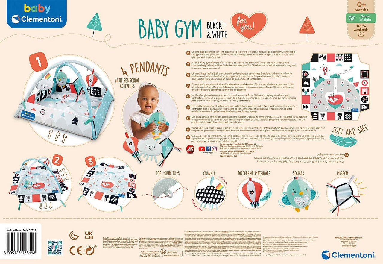 BLACK & WHITE ACTIVITY GYM
