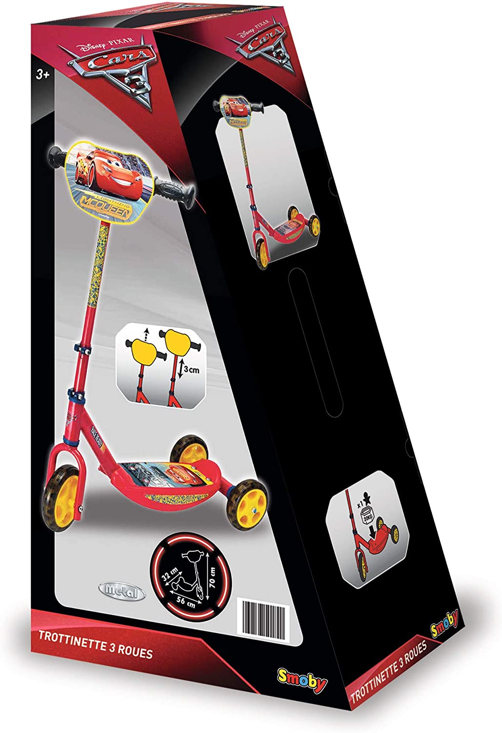 MONOPATTINO CARS3 3 RUOTE SMOBY