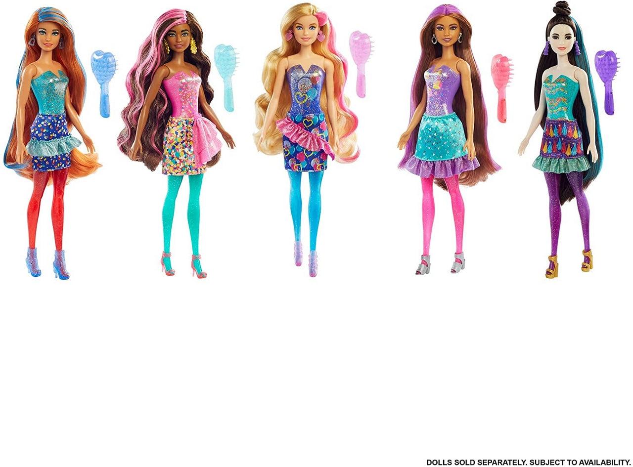 BARBIE COLOR REVEAL GLITTER
