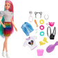 BARBIE CAPELLI ARCOBALENO MULTICOLO