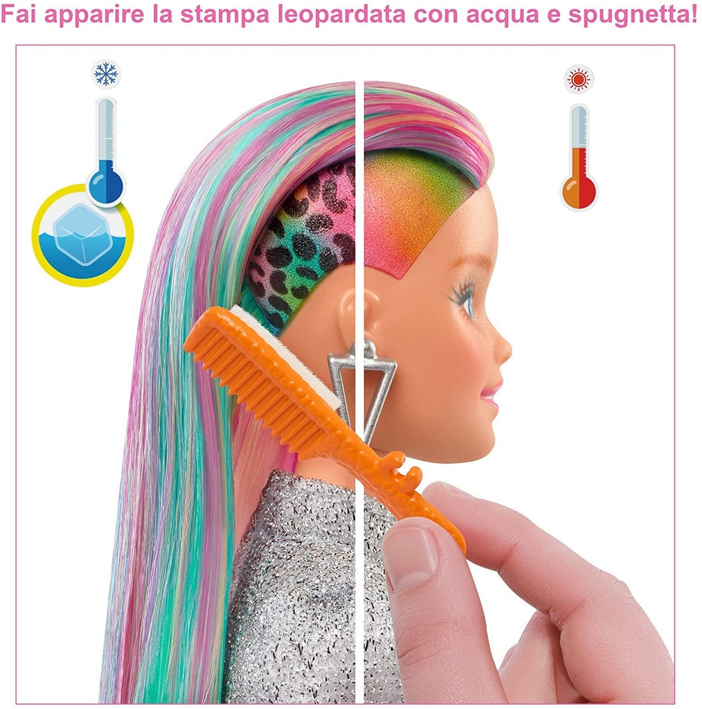 BARBIE CAPELLI ARCOBALENO MULTICOLO
