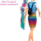 BARBIE CAPELLI ARCOBALENO MULTICOLO