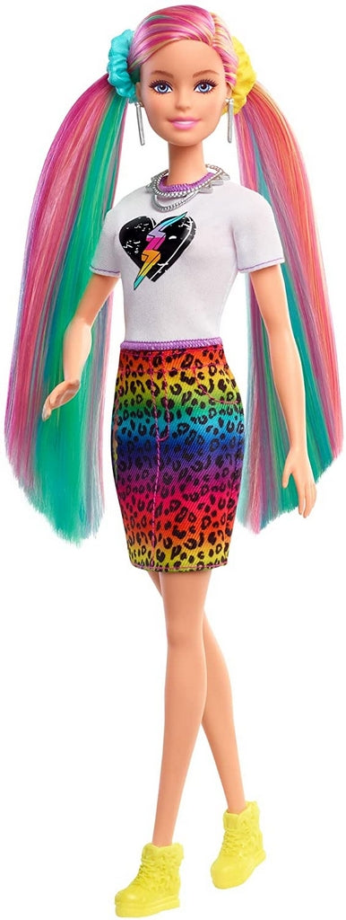 BARBIE CAPELLI ARCOBALENO MULTICOLO