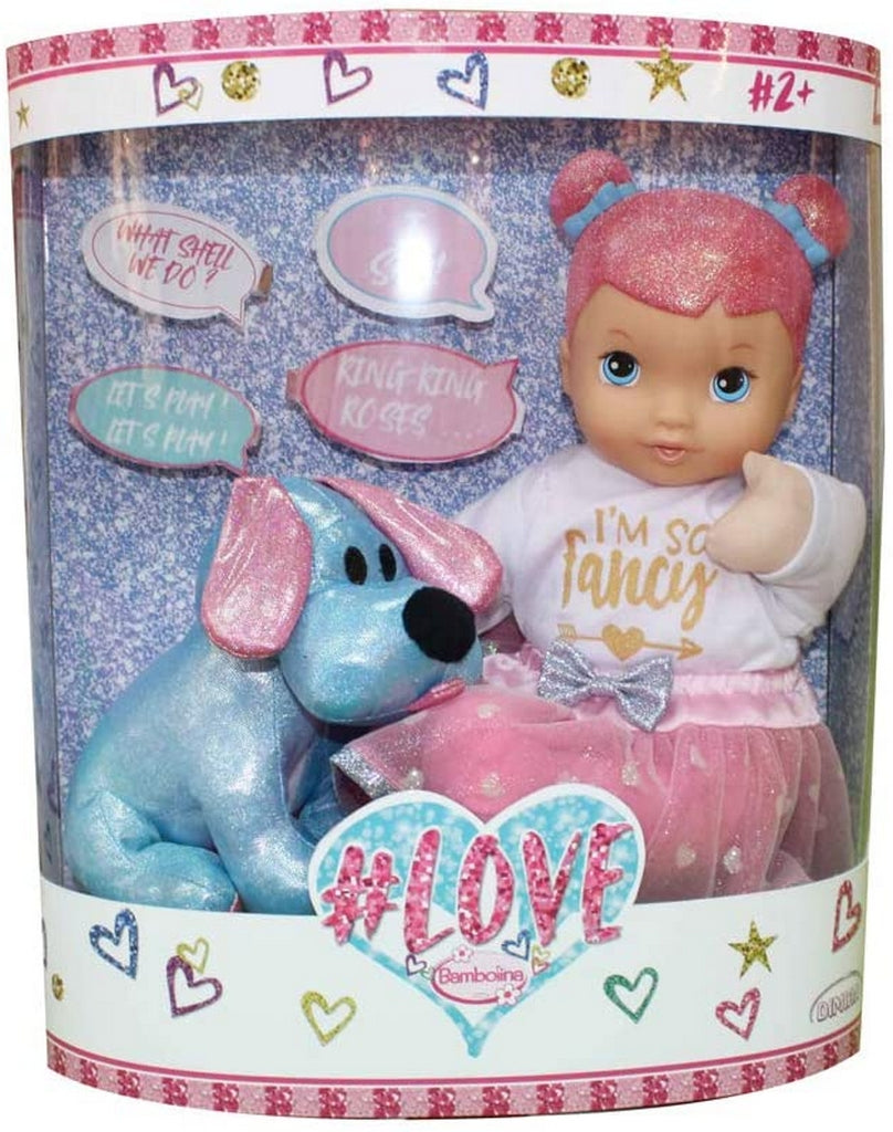 BAMBOLA LOVE 34CM C/CAGNOLINO