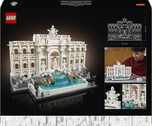 LEGO Architecture Fontana di Trevi - Kit Modellismo di Monumenti Barocchi con Facciata di Palazzo Poli e Sculture - Fai da Te per Adulti da Collezione - Regalo Uomo o Donna Amanti della Storia - 21062