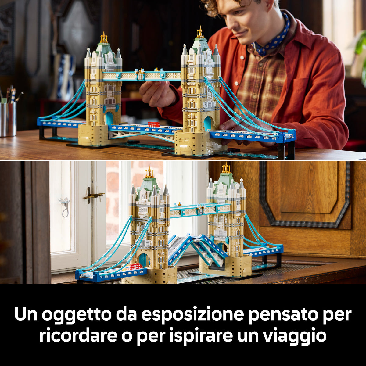LEGO Architecture 21067 Tower Bridge, Kit Modellismo per Adulti Fai da Te, Miniatura Monumento 3D, Idea Regalo da Collezione