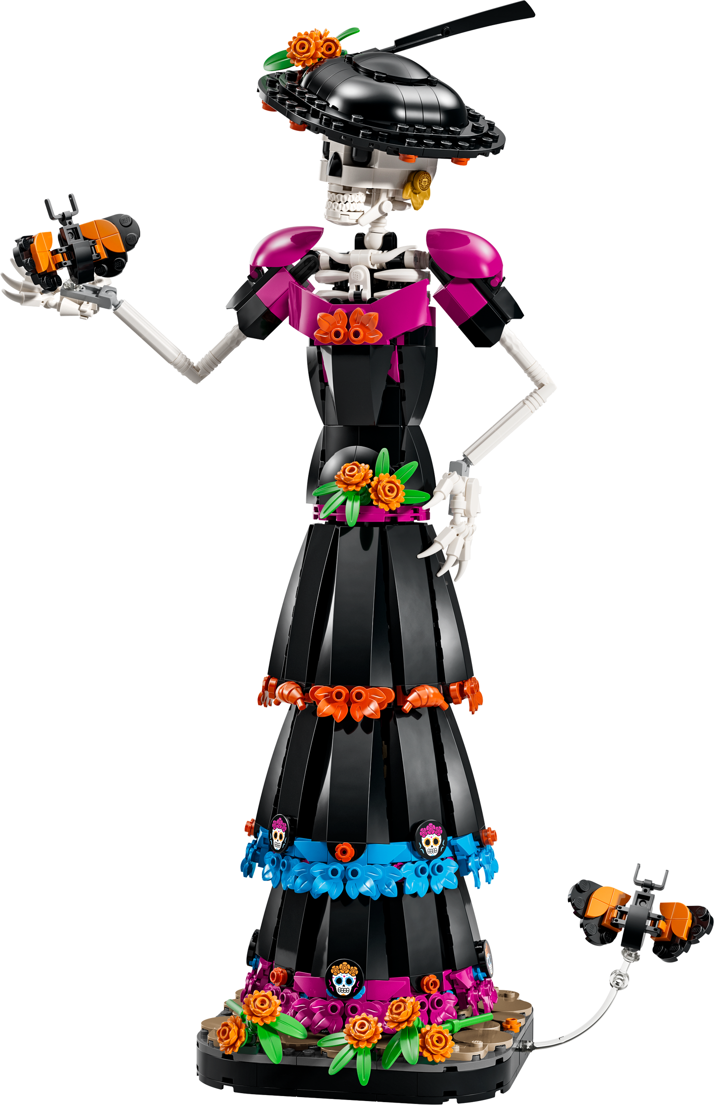 LEGO Ideas 21372 La Catrina, Kit Modellismo per Adulti con Scheletro, Fiori Finti e Farfalle Monarca, Idea Regalo Fai da Te