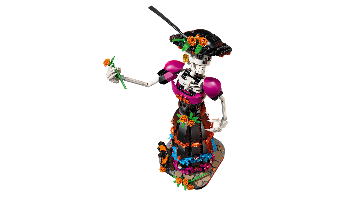 LEGO Ideas 21372 La Catrina, Kit Modellismo per Adulti con Scheletro, Fiori Finti e Farfalle Monarca, Idea Regalo Fai da Te