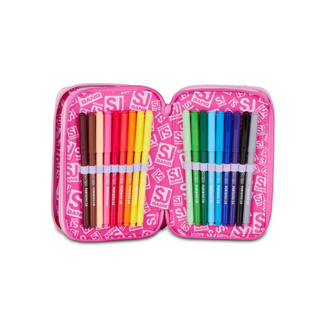 AST. 3 ZIP SJ GANG FLUFFY PINK GIRL