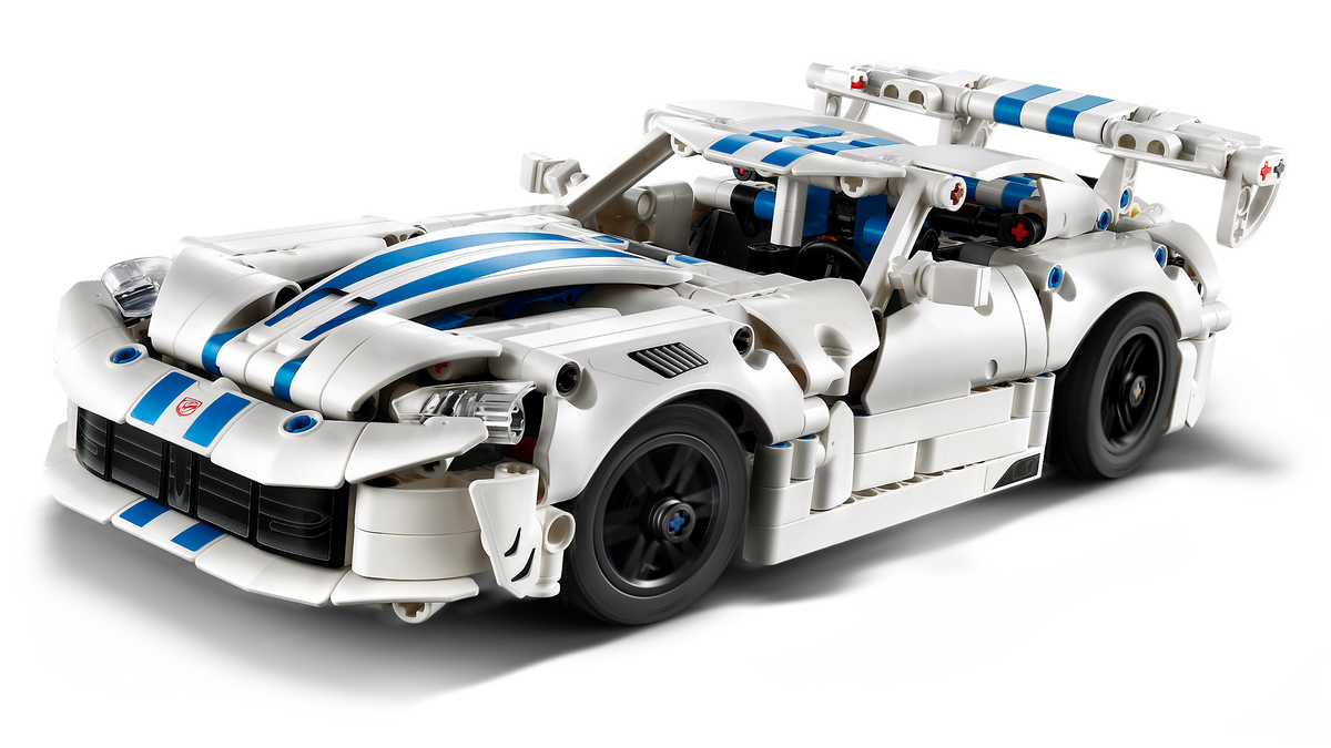 LEGO Technic 42234 Auto Sportiva Dodge Viper GTS-R, Macchina Giocattolo con Motore V10, Sterzo e Differenziale, Regalo da 10+