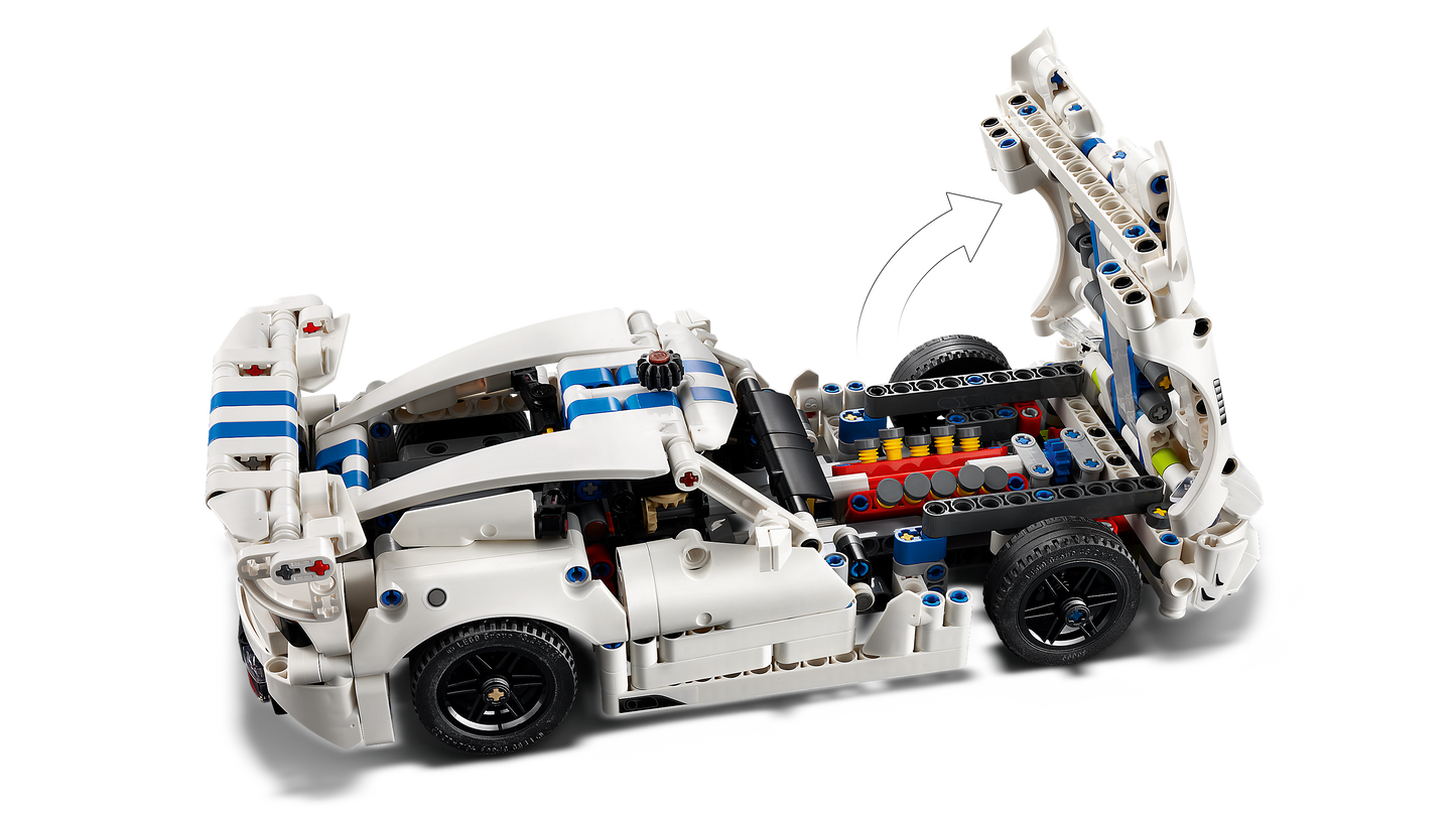 LEGO Technic 42234 Auto Sportiva Dodge Viper GTS-R, Macchina Giocattolo con Motore V10, Sterzo e Differenziale, Regalo da 10+