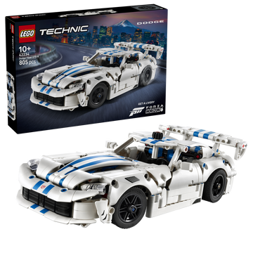 LEGO Technic 42234 Auto Sportiva Dodge Viper GTS-R, Macchina Giocattolo con Motore V10, Sterzo e Differenziale, Regalo da 10+