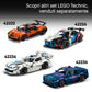 LEGO Technic 42235 Auto Ferrari 488 PISTA, Macchina Giocattolo con Motore V8, Sterzo e Differenziale, Regalo per Bambini 9+