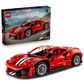 LEGO Technic 42235 Auto Ferrari 488 PISTA, Macchina Giocattolo con Motore V8, Sterzo e Differenziale, Regalo per Bambini 9+