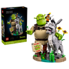 LEGO Shrek, Ciuchino e Gatto con gli Stivali - Kit Modellismo Cinematografico per Adulti - Set da Esposizione con 3 Personaggi - Decorazione per Scrivania o Mensola - Regalo per i Fan dei Film - 72423