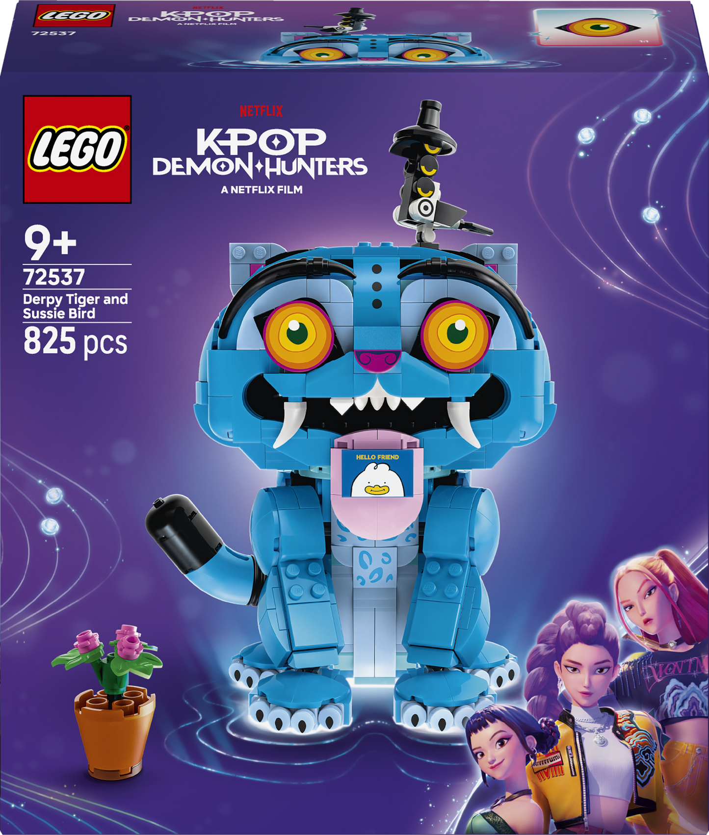 LEGO KPop Demon Hunters 72537 Derpy la Tigre e Sussie la Gazza, Gioco K-Pop con 2 Animali, Decorazione Cameretta, Regalo 9+