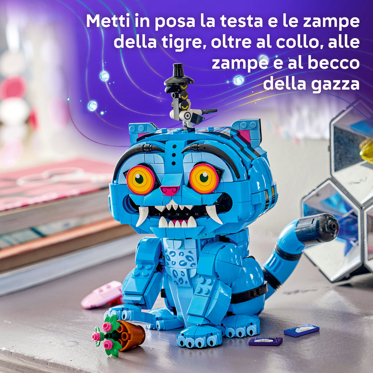 LEGO KPop Demon Hunters 72537 Derpy la Tigre e Sussie la Gazza, Gioco K-Pop con 2 Animali, Decorazione Cameretta, Regalo 9+