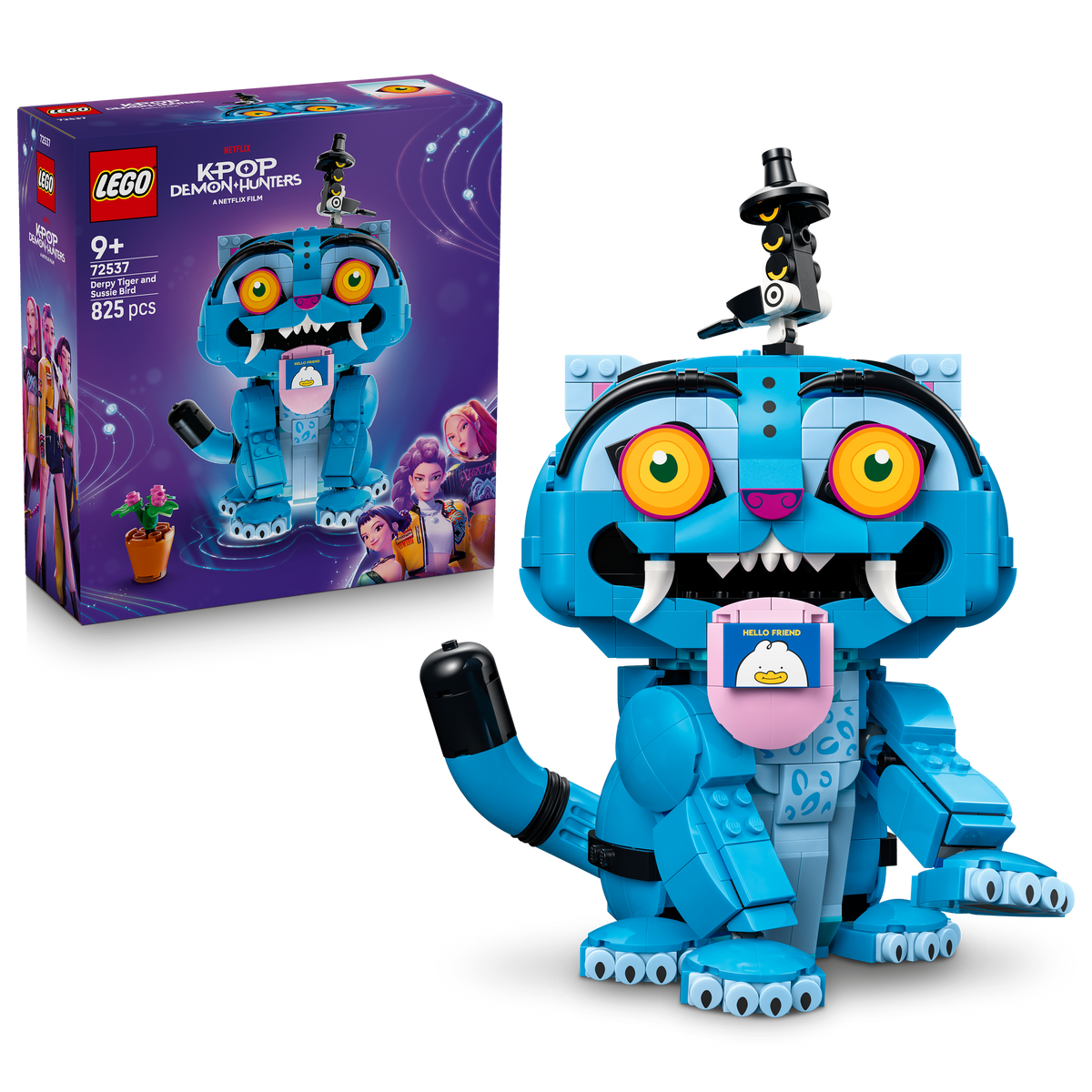 LEGO KPop Demon Hunters 72537 Derpy la Tigre e Sussie la Gazza, Gioco K-Pop con 2 Animali, Decorazione Cameretta, Regalo 9+