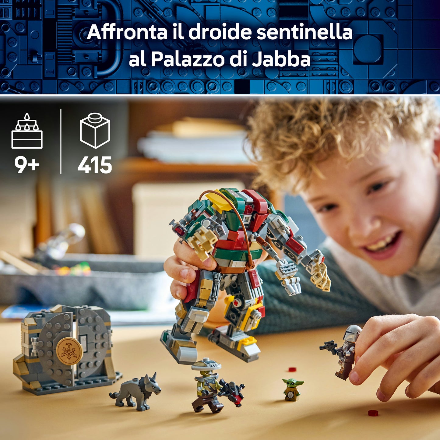 LEGO Star Wars 75451 Resa dei Conti con il Droide Sentinella al Palazzo di Jabba, Giocattolo con 4 Personaggi, Regalo da 9+
