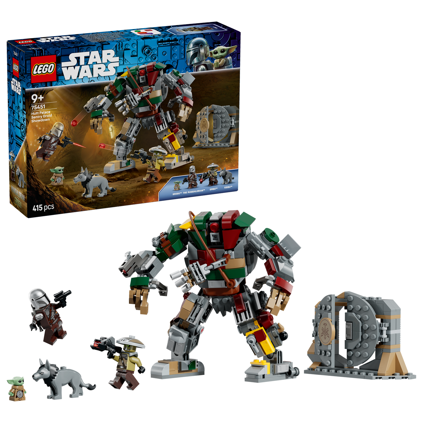 LEGO Star Wars 75451 Resa dei Conti con il Droide Sentinella al Palazzo di Jabba, Giocattolo con 4 Personaggi, Regalo da 9+