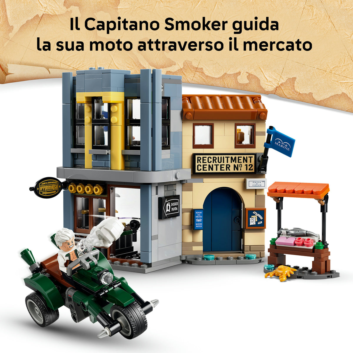 LEGO ONE PIECE 75642 Resa dei Conti con Capitano Smoker, Gioco Interattivo con 4 Minifigure, Regalo per Bambini e Bambine 9+