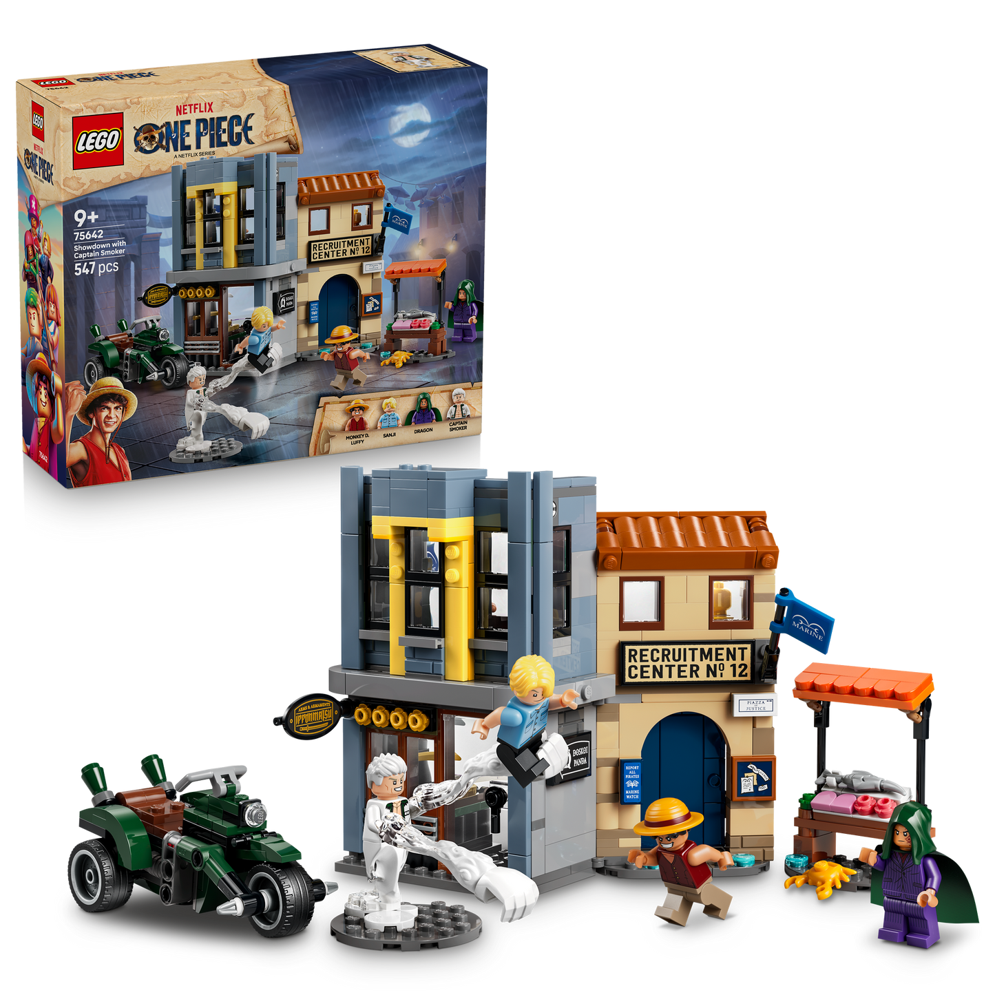 LEGO ONE PIECE 75642 Resa dei Conti con Capitano Smoker, Gioco Interattivo con 4 Minifigure, Regalo per Bambini e Bambine 9+