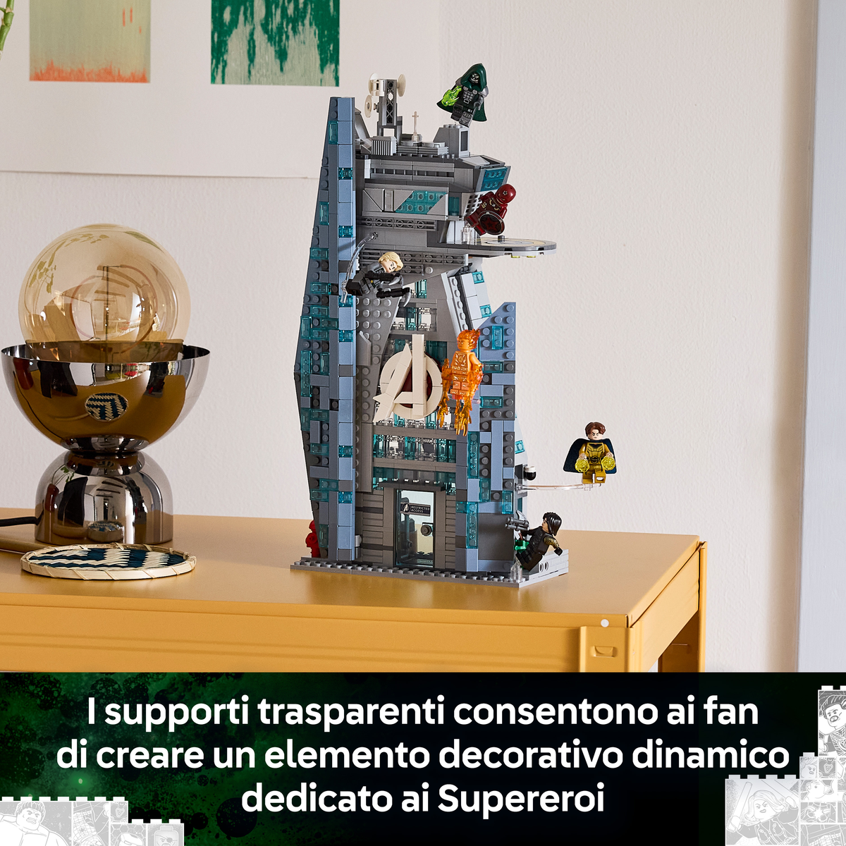 LEGO | Marvel 76352 Avengers: Doomsday Nuova Torre degli Avengers, Giocattolo da Supereroi con 6 Minifigure, Regalo da 12+