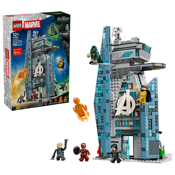 LEGO | Marvel 76352 Avengers: Doomsday Nuova Torre degli Avengers, Giocattolo da Supereroi con 6 Minifigure, Regalo da 12+