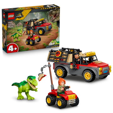 LEGO Jurassic World 77978 Camion da Trasporto per il Giovane T. Rex, Giocattolo con Dinosauro, ATV e 2 Minifigure, Regalo 4+
