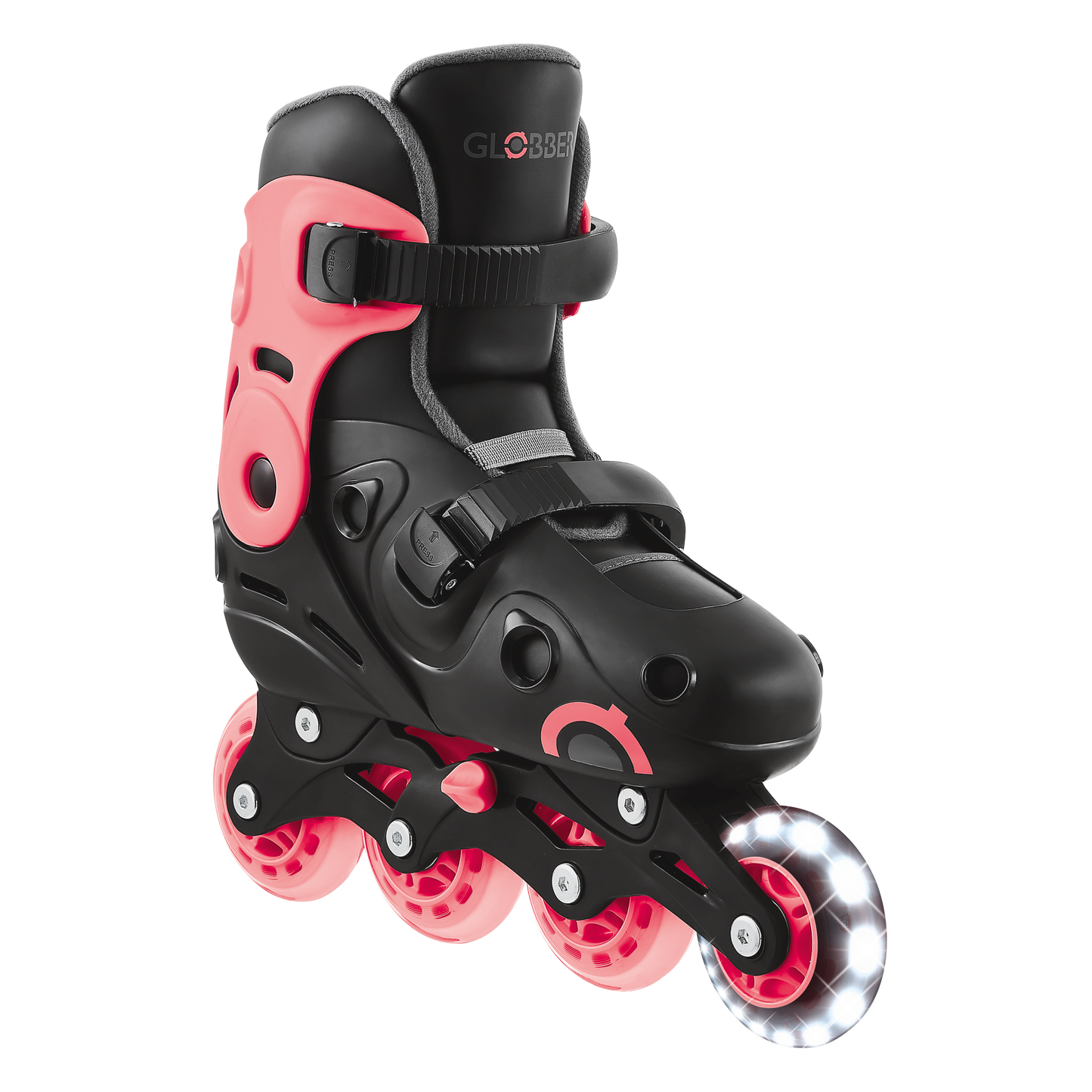 Pattini Globber Go Skates Lights 34-37 Coral Pink
