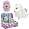 Jiggly Pets Cagnolino Interattivo Rosa/Bianco/Celeste con Musica