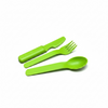 Set Posate Scuola Verde 3 Pezzi in Plastica