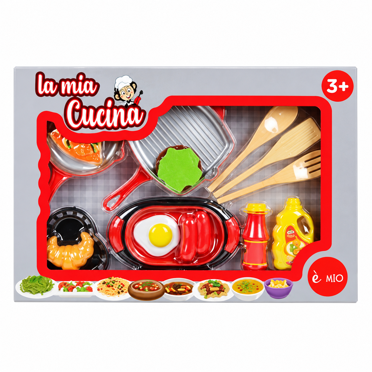 È Mio La Mia Cucina – Set Cucina Giocattolo con 14 Pezzi