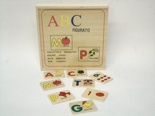 ALFABETO LEGNO FIGURATO