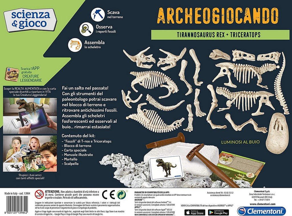 ARCHEOG- TREX & TRICERATOPO AR