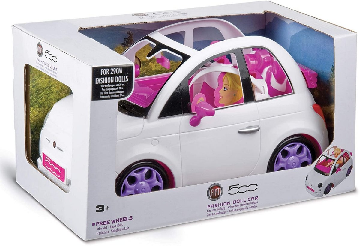 AUTO FIAT 500 PER BAMBOLE BIANCA
