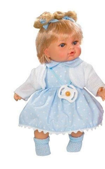 BAMBOLA AZZURRA CON VOCE CM.28