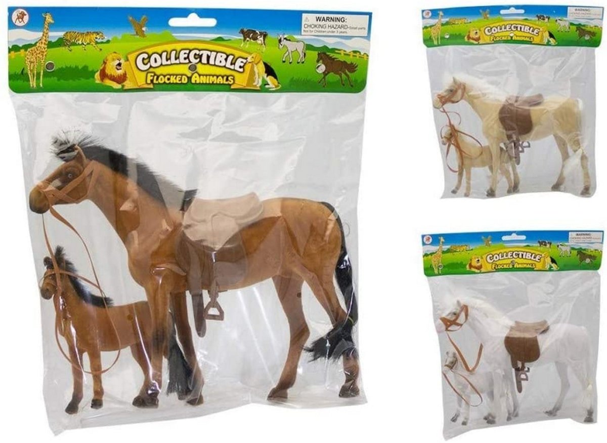 CAVALLO CON BABY FLOCCATO