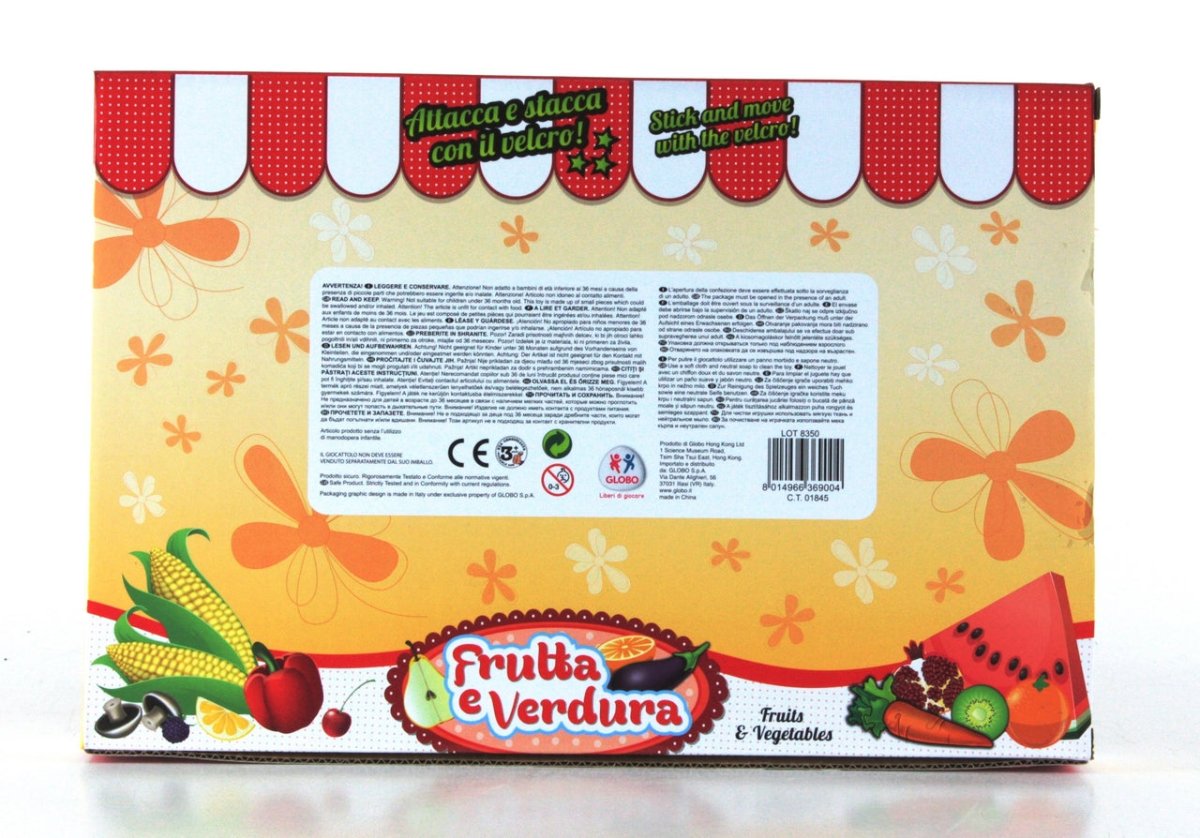 FRUTTA-VERDURA C/VELCRO 8PZ