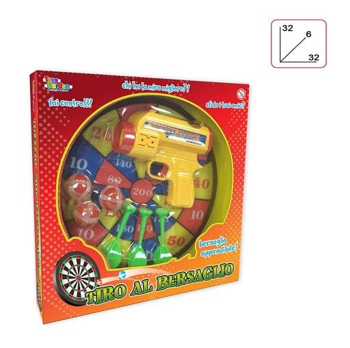 GIOCO DARDI C/PISTOLA E BERSAGLIO