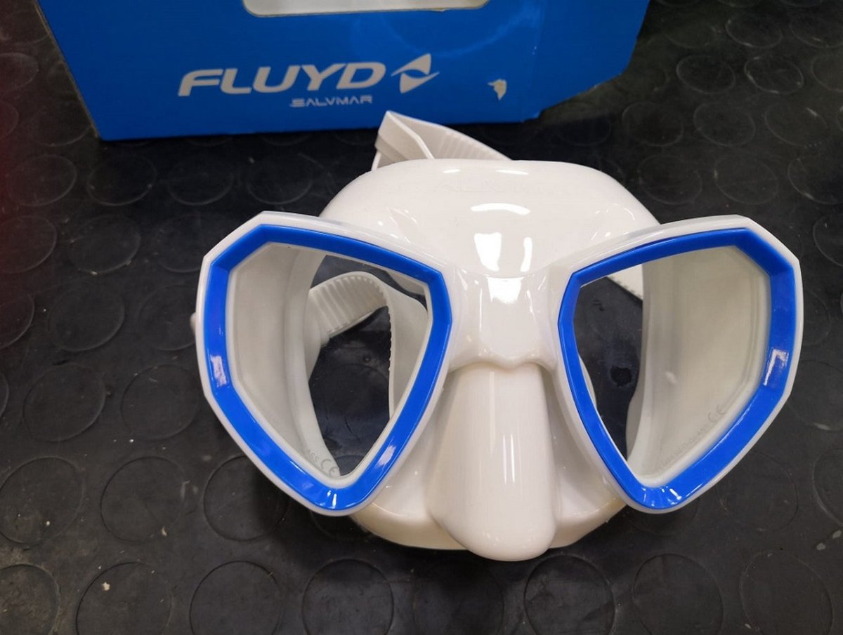 MASCHERA MAXALE BIANCO/BLU