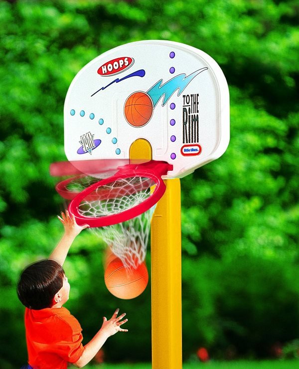 PALLACANESTRO REGOLABILE CON RUOTE