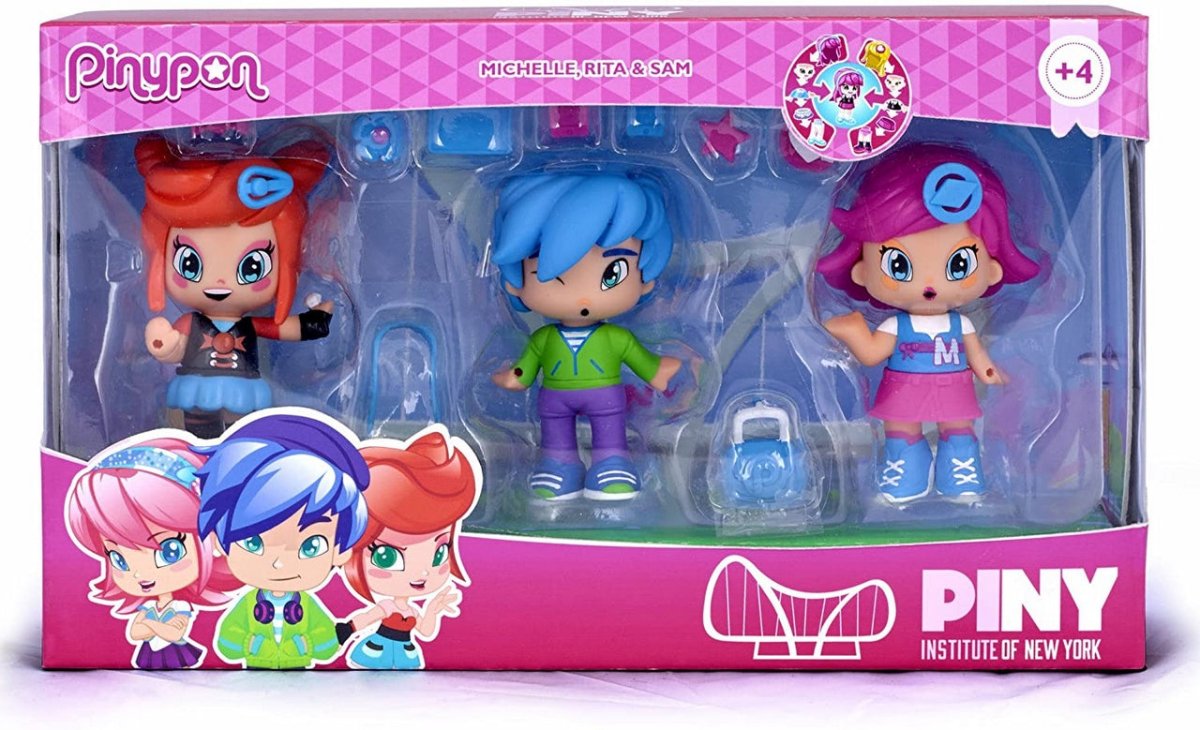 PINYPON PINY GIRLS W/BOYS SET 3PZ