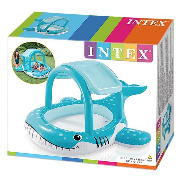 PISCINA BALENA CON PARASOLE 211X185