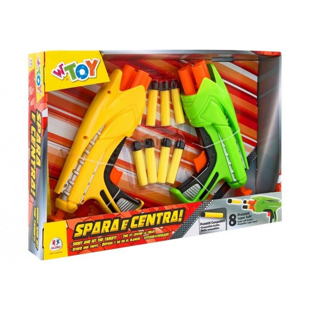 PISTOLA SPARA PROIETTILI SOFF.2PZ